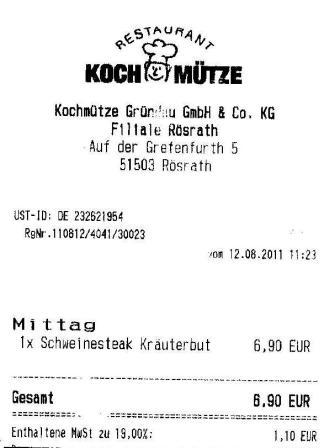 mdel Hffner Kochmtze Restaurant